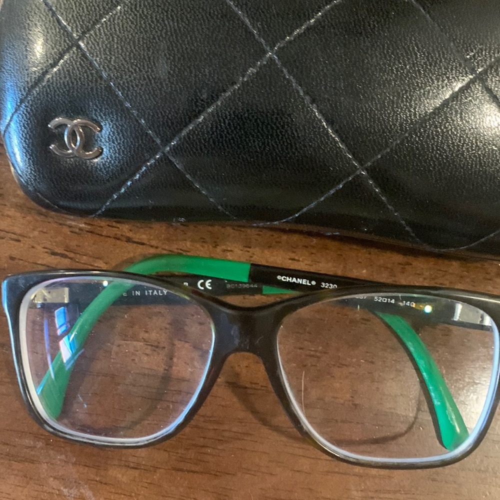 Chanel eye glass frame with case
